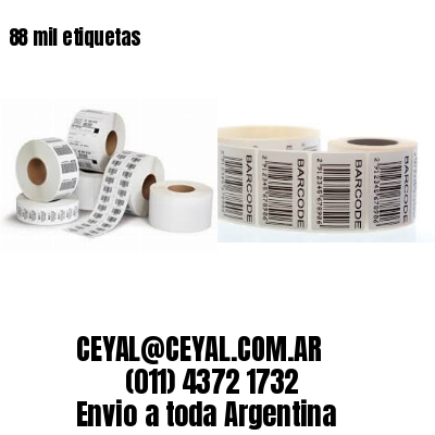88 mil etiquetas