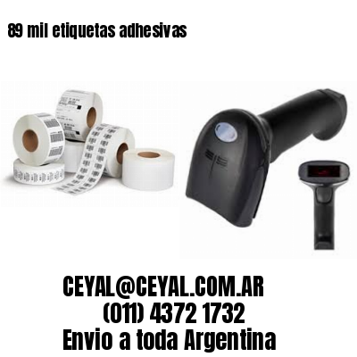 89 mil etiquetas adhesivas