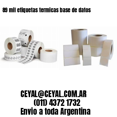 89 mil etiquetas termicas base de datos