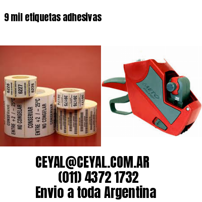 9 mil etiquetas adhesivas