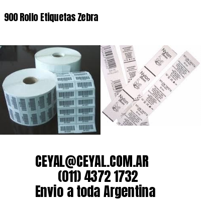 900 Rollo Etiquetas Zebra