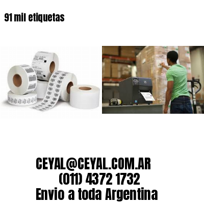 91 mil etiquetas