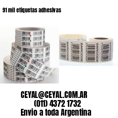 91 mil etiquetas adhesivas