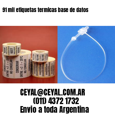 91 mil etiquetas termicas base de datos