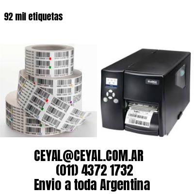 92 mil etiquetas