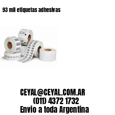 93 mil etiquetas adhesivas