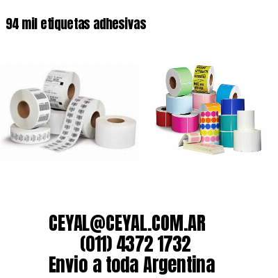 94 mil etiquetas adhesivas
