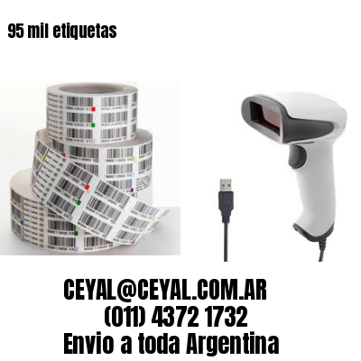 95 mil etiquetas