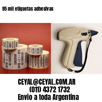95 mil etiquetas adhesivas