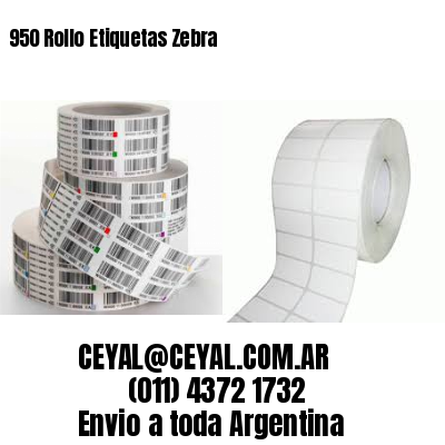 950 Rollo Etiquetas Zebra