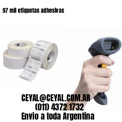 97 mil etiquetas adhesivas
