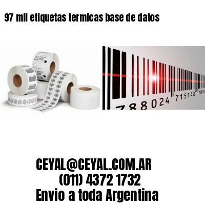 97 mil etiquetas termicas base de datos