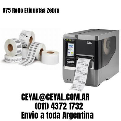 975 Rollo Etiquetas Zebra