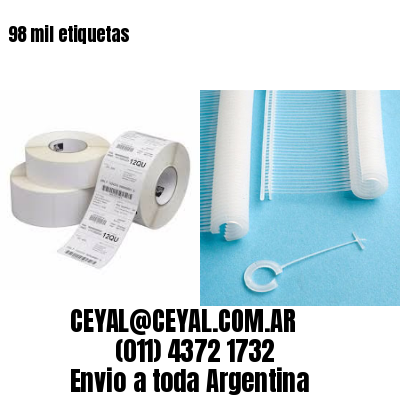 98 mil etiquetas