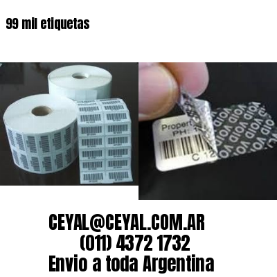 99 mil etiquetas