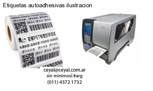 Etiquetas autoadhesivas ilustracion