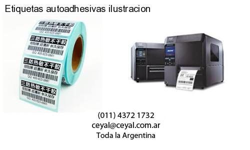 Etiquetas autoadhesivas ilustracion