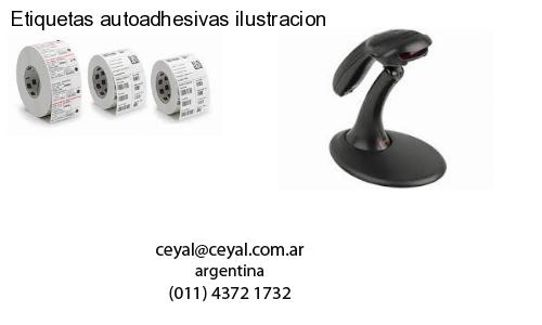 Etiquetas autoadhesivas ilustracion