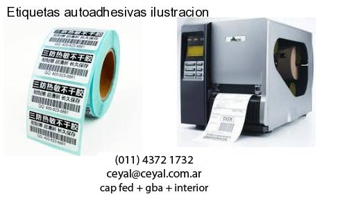 Etiquetas autoadhesivas ilustracion