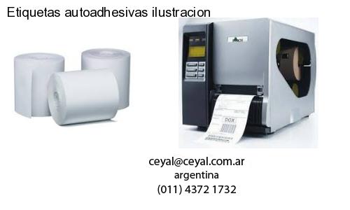 Etiquetas autoadhesivas ilustracion