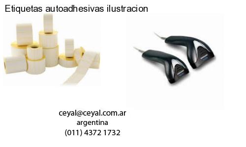 Etiquetas autoadhesivas ilustracion