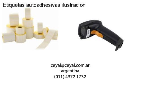 Etiquetas autoadhesivas ilustracion