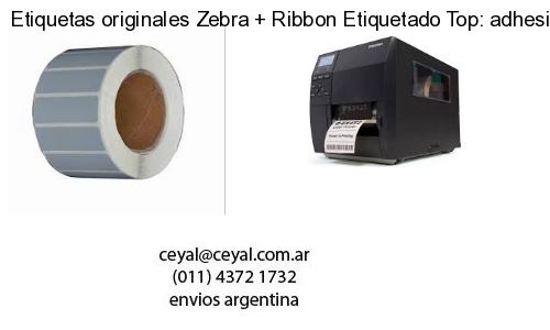 Etiquetas originales Zebra Ribbon Etiquetado Top: adhesivo ribbo