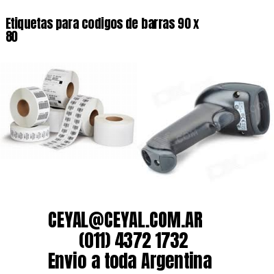 Etiquetas para codigos de barras 90 x 80