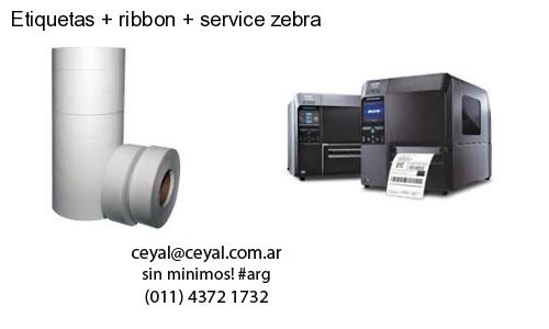 Etiquetas ribbon service zebra