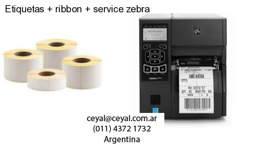 Etiquetas ribbon service zebra