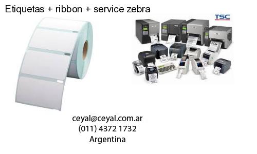Etiquetas ribbon service zebra