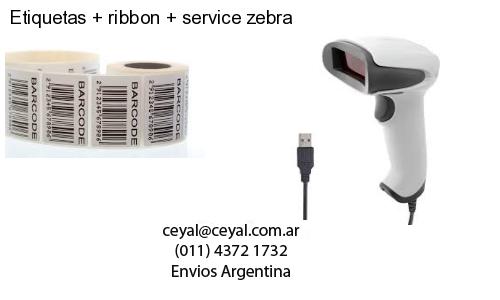 Etiquetas ribbon service zebra