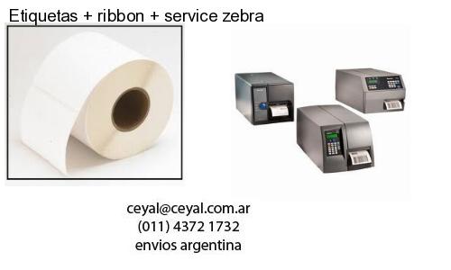 Etiquetas ribbon service zebra