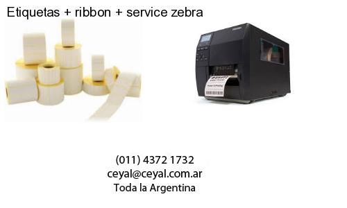 Etiquetas ribbon service zebra