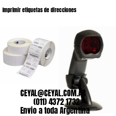 Imprimir etiquetas de direcciones
