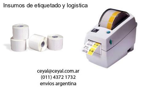 Insumos de etiquetado y logistica