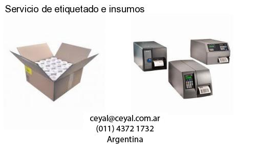 Servicio de etiquetado e insumos