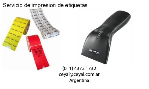 Servicio de impresion de etiquetas