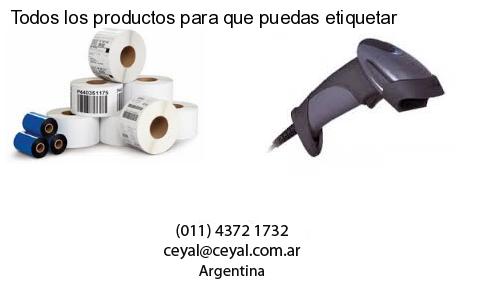 Todos los productos para que puedas etiquetar