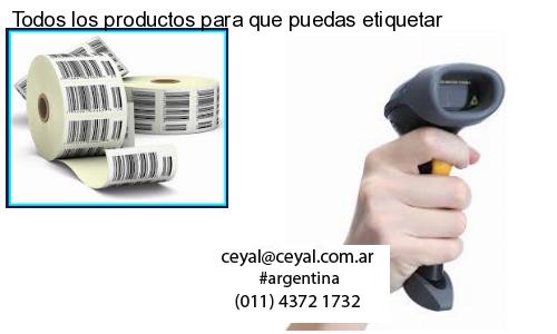 Todos los productos para que puedas etiquetar