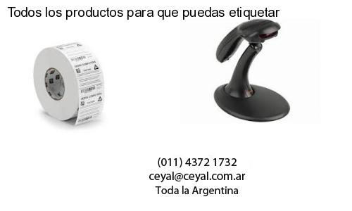 Todos los productos para que puedas etiquetar