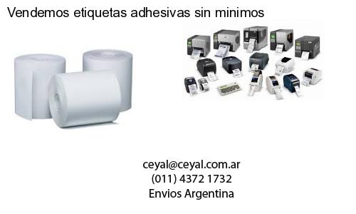 Vendemos etiquetas adhesivas sin minimos