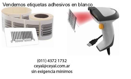 Vendemos etiquetas adhesivos en blanco