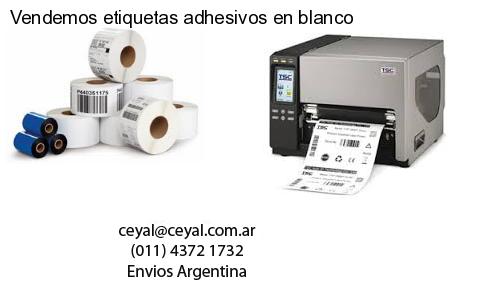 Vendemos etiquetas adhesivos en blanco