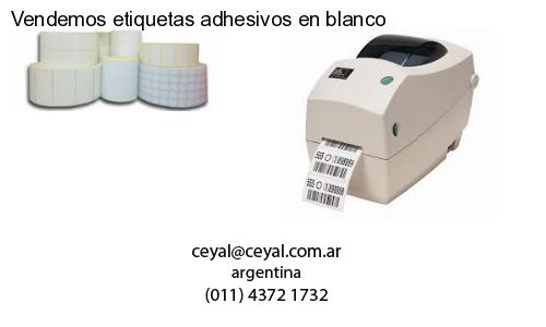 Vendemos etiquetas adhesivos en blanco