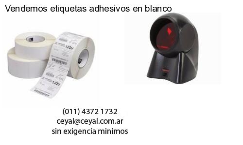 Vendemos etiquetas adhesivos en blanco