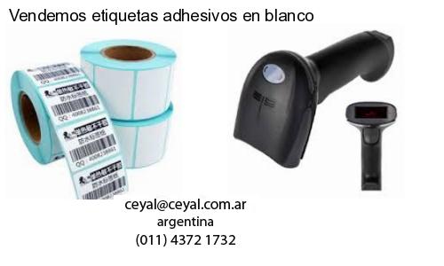 Vendemos etiquetas adhesivos en blanco