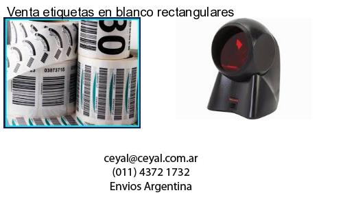 Venta etiquetas en blanco rectangulares