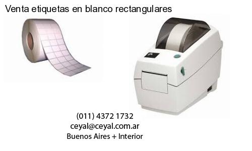 Venta etiquetas en blanco rectangulares