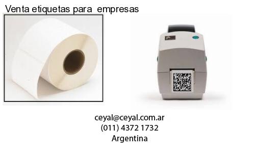 Venta etiquetas para empresas